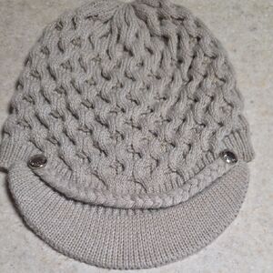 Calvin Klein Beige Cable Knit Beanie